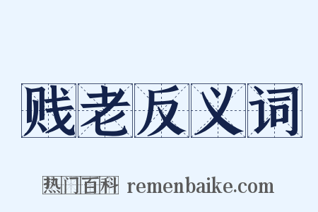 贱老反义词是什么意思的图片